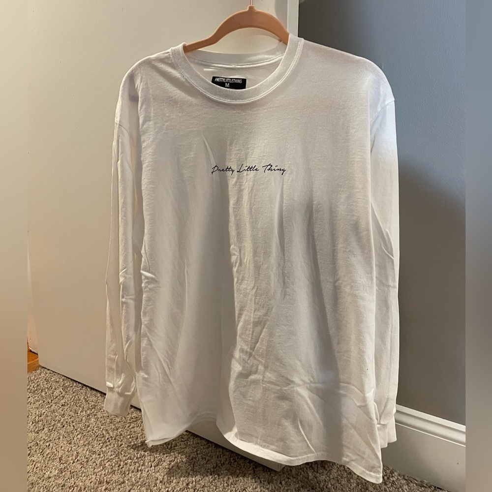 Pretty little thing white long sleeve tee